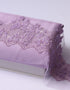 Beaded Border Lace Mix and Match - (Lilac) + Satin (Lilac)